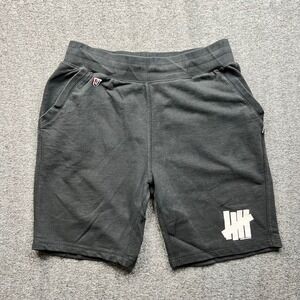 Undefeated Shorts Mens XL Black Fleece Logo Athletic Casual